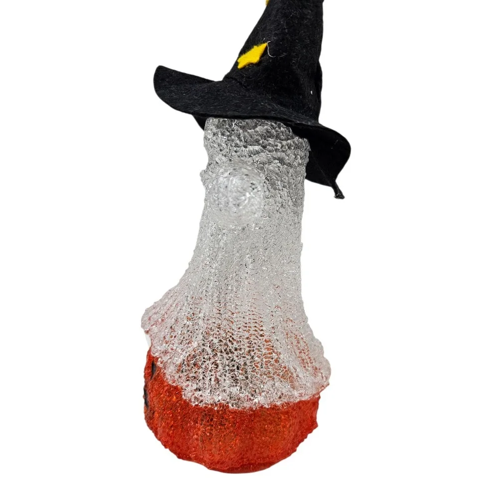 Halloween Ghost Pumpkin Witch Hat Light Up‎ Decoration Figurine